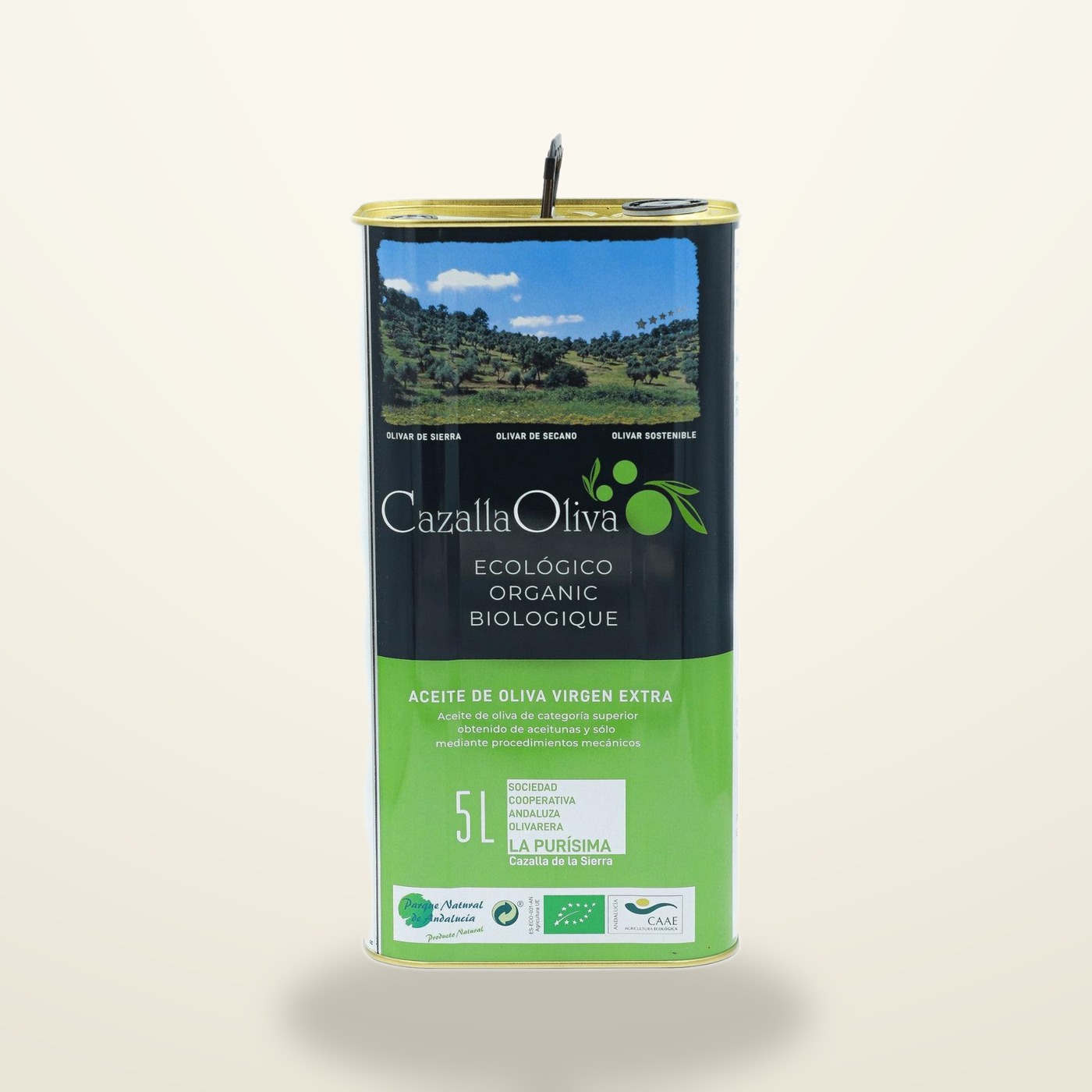 Carranza organic extra virgin olive oil 5 litre tin